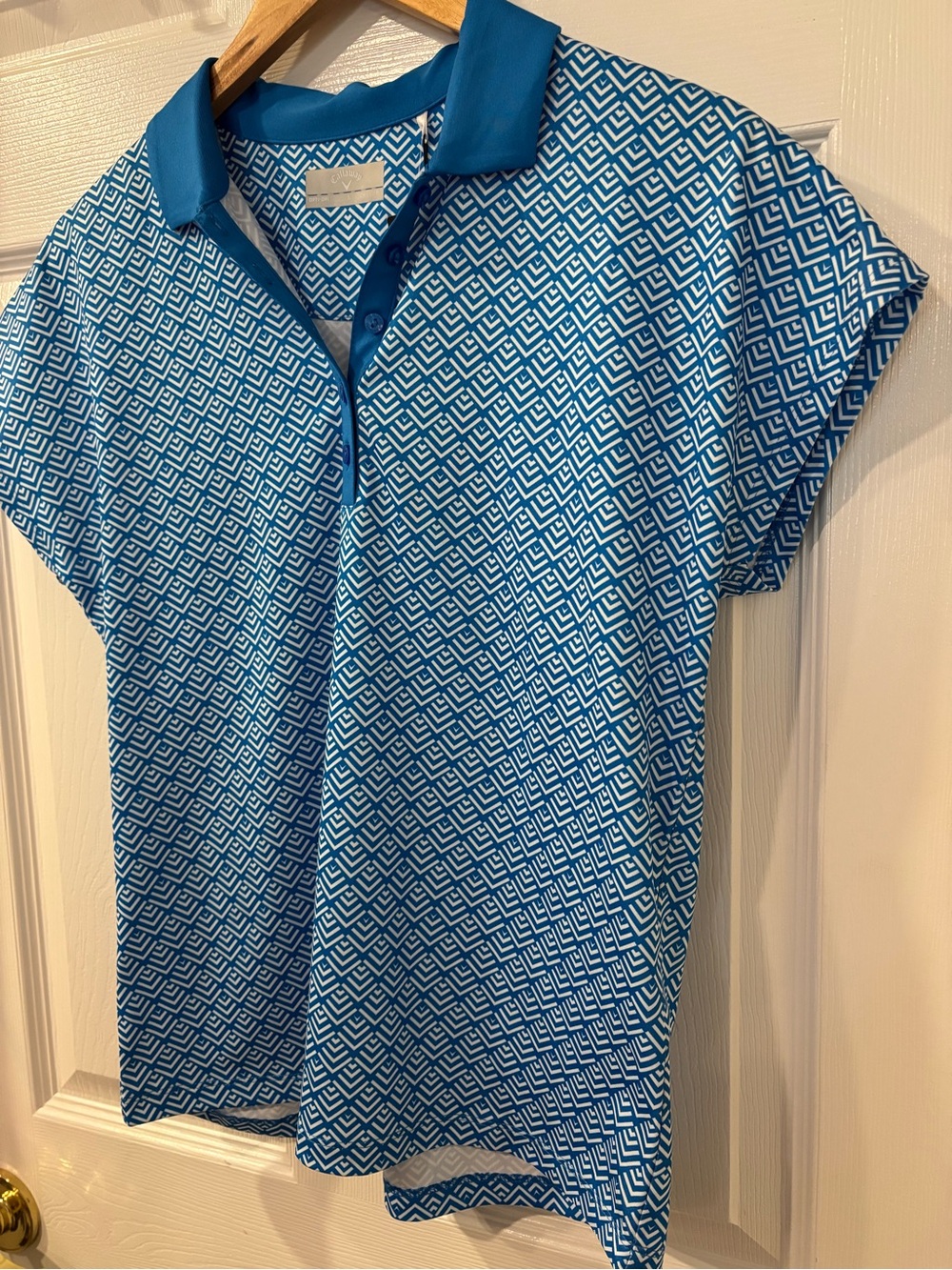 Callaway Golf Blue Geo-Print Top - Picture 4 of 12